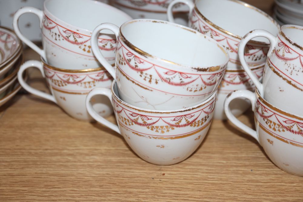 An English porcelain tea / coffee set, circa 1815